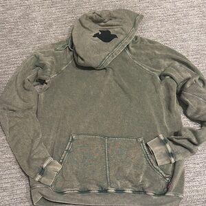 FreeCity Green Hooded Sweatshirt with Kangaroo Pocket size 2